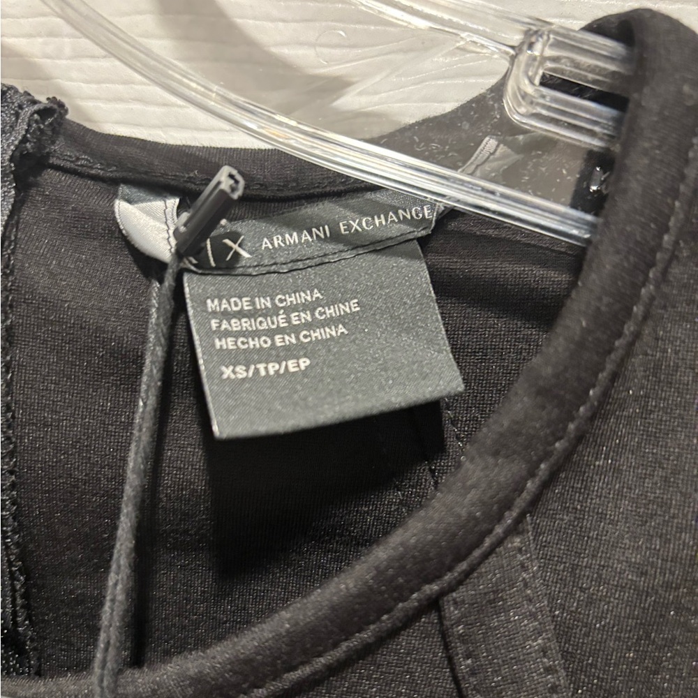 Armani Exchange Black Bodycon Dress - Picture 4 of 5